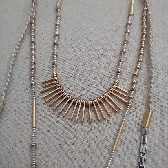 NWT Stella & Dot Riad Layering Necklace - Picture 2 of 5